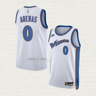 Maglia Gilbert Arenas NO 0 Washington Wizards Classic 2022-23 Bianco