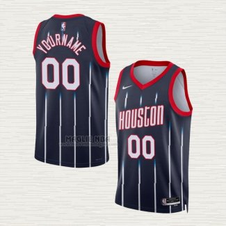 Maglia Houston Rockets Personalizzate Citta 2022-23 Nero