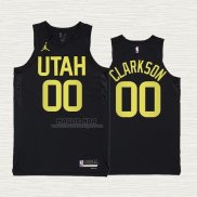 Maglia Jordan Clarkson NO 00 Utah Jazz Statement 2022-23 Nero