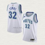 Maglia Karl-Anthony Towns NO 32 Minnesota Timberwolves Classic 2023-24 Bianco