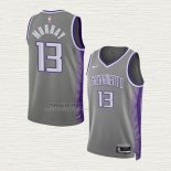 Maglia Keegan Murray NO 13 Sacramento Kings Citta 2022-23 Grigio