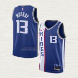 Maglia Keegan Murray NO 13 Sacramento Kings Citta 2023-24 Blu