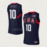 Maglia Kobe Bryant NO 10 USA 2008 Blu