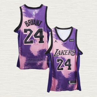 Maglia Kobe Bryant NO 24 Los Angeles Lakers Fashion Royalty Viola