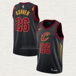 Maglia Kyle Korver NO 26 Cleveland Cavaliers Statement Nero