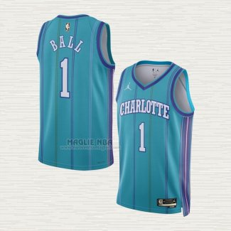 Maglia LaMelo Ball NO 1 Charlotte Hornets Classic 2023-24 Verde