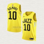 Maglia Leandro Bolmaro NO 10 Utah Jazz Icon 2022-23 Giallo