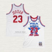 Maglia Michael Jordan NO 23 All Star 1991 Bianco2