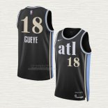 Maglia Mouhamed Gueye NO 18 Atlanta Hawks Citta 2023-24 Nero