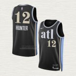 Maglia NO 12 Atlanta Hawks Citta 2023-24 Nero De'andre Hunter