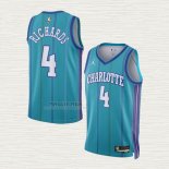 Maglia Nick Richards NO 4 Charlotte Hornets Classic 2023-24 Verde