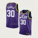 Maglia Ochai Agbaji NO 30 Utah Jazz Classic 2023-24 Viola