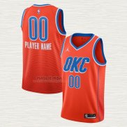 Maglia Oklahoma City Thunder Personalizzate Statement Arancione