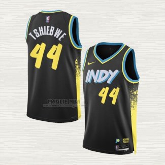 Maglia Oscar Tshiebwe NO 44 Indiana Pacers Citta 2023-24 Nero