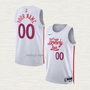 Maglia Philadelphia 76ers Personalizzate Citta 2022-23 Bianco