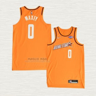 Maglia Tyrese Maxey NO 0 2022 Rising Star Worthy Arancione