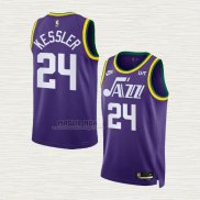 Maglia Walker Kessler NO 24 Utah Jazz Classic 2023-24 Viola