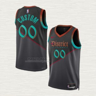 Maglia Washington Wizards Personalizzate Citta 2023-24 Nero