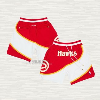 Pantaloncini Atlanta Hawks 1986-87 Rosso