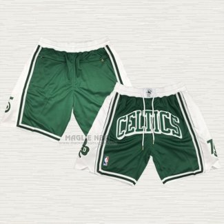 Pantaloncini Boston Celtics Citta Just Don Verde