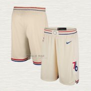 Pantaloncini Philadelphia 76ers Citta 2017-18 Giallo