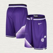 Pantaloncini Utah Jazz Citta 2023-24 Viola