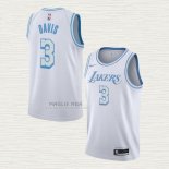 Maglia Anthony Davis NO 3 Los Angeles Lakers Citta 2020-21 Bianco