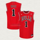 Maglia Derrick Rose NO 1 Chicago Bulls Rosso