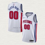 Maglia Detroit Pistons Personalizzate Association Bianco