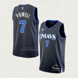 Maglia Dwight Powell NO 7 Dallas Mavericks Citta 2023-24 Blu