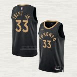 Maglia Gary Trent JR. NO 33 Toronto Raptors Citta 2022-23 Nero