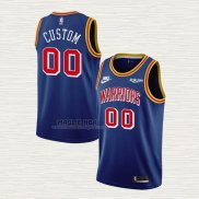 Maglia Golden State Warriors Personalizzate 75th Anniversary Blu