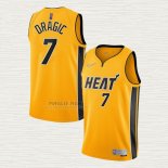 Maglia Goran Dragic NO 7 Miami Heat Earned 2020-21 Or