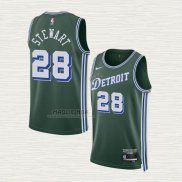 Maglia Isaiah Stewart NO 28 Detroit Pistons Citta 2022-23 Verde