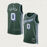 Maglia Jalen Duren NO 0 Detroit Pistons Citta 2022-23 Verde