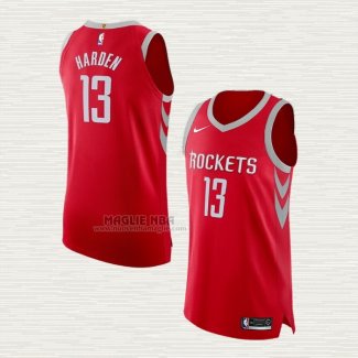 Maglia James Harden NO 13 Houston Rockets Icon Autentico Rosso