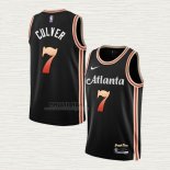 Maglia Jarrett Culver NO 7 Atlanta Hawks Citta 2022-23 Nero