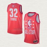 Maglia Karl-Anthony Towns NO 32 Minnesota Timberwolves All Star 2022 Granate