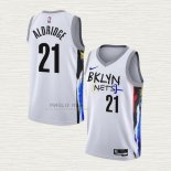 Maglia Lamarcus Aldridge NO 21 Brooklyn Nets Citta 2022-23 Bianco