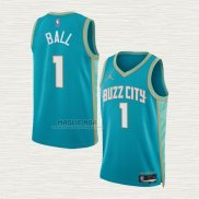 Maglia Lamelo Ball NO 1 Charlotte Hornets Citta 2023-24 Verde