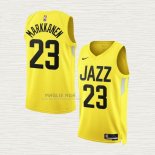 Maglia Lauri Markkanen NO 23 Utah Jazz Icon 2022-23 Giallo