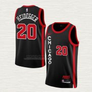 Maglia Max Heidegger NO 20 Chicago Bulls Citta 2023-24 Nero