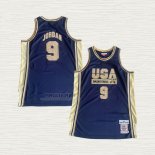 Maglia Michael Jordan NO 9 USA 1992 Blu Or