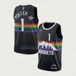 Maglia Michael Porter JR. NO 1 Denver Nuggets Citta Nero