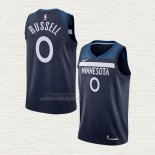 Maglia NO 0 Minnesota Timberwolves Icon Blu D'angelo Russell