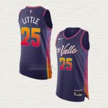 Maglia Nassir Little NO 25 Phoenix Suns Citta Autentico 2023-24 Viola