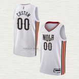 Maglia New Orleans Pelicans Personalizzate Citta 2021-22 Bianco