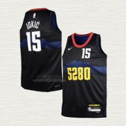 Maglia Nikola Jokic NO 15 Bambino Denver Nuggets Citta 2023-24 Nero