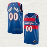 Maglia Washington Wizards Personalizzate Citta 2021-22 Blu