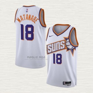 Maglia Yuta Watanabe NO 18 Phoenix Suns Association 2023-24 Bianco